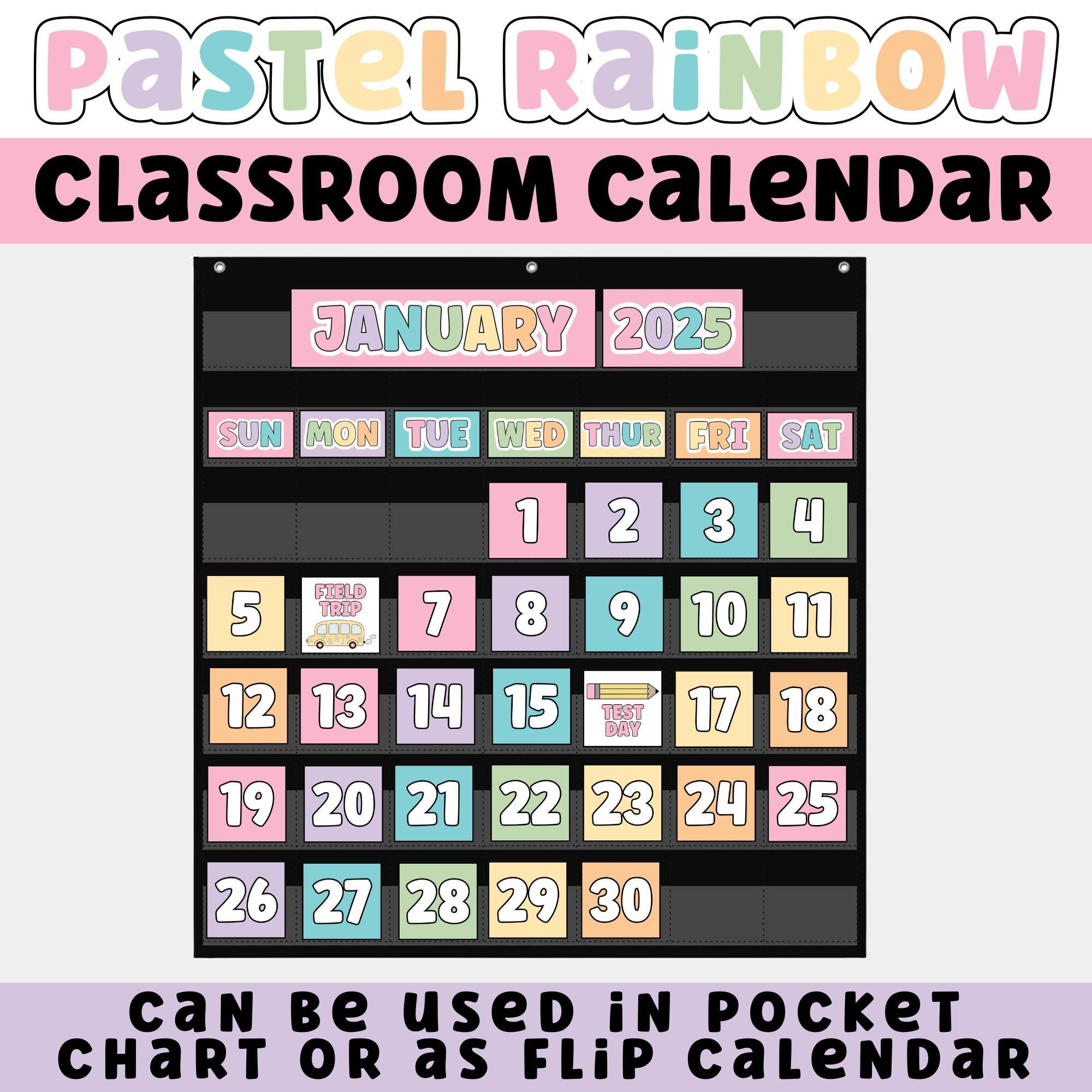 Free Editable Printable Pocket Chart Cards 3x 2 1/2