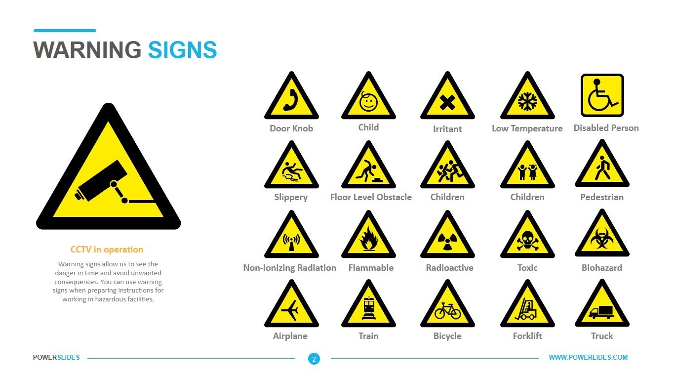 Warning Signs Template Download Edit PowerSlides 
